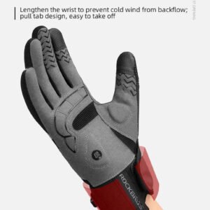 MTB Heated Gloves XLarge for Mountain Road Bike Breathable Winter Autumn Cycling Camping Running Outdoor Sport Rockbros | Fitness Equipment Store