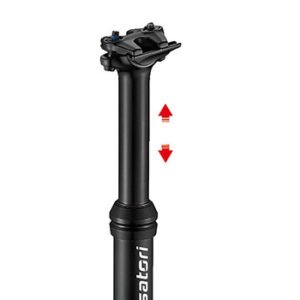 Satori Mountain Bike Pro Dropper Adjustable Seatpost Internal Cable 31.6 Diameter 100mm Travel | Fitness Equipment Store