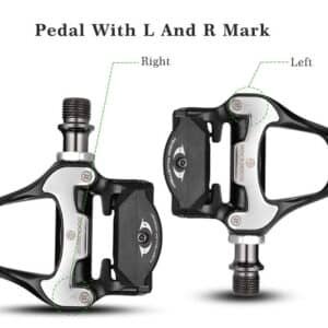 Self Lock Clip In Bike Pedals Shimano SPD-SL Cleat MTB Road 700C Hybrid BMX - Rockbros Nylon Black | Fitness Equipment Store