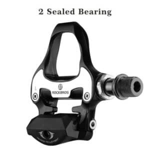 Self Lock Clip In Bike Pedals Shimano SPD-SL Cleat MTB Road 700C Hybrid BMX - Rockbros Nylon Black | Fitness Equipment Store