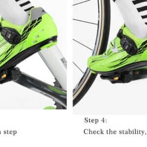 Self Lock Clip In Bike Pedals Shimano SPD-SL Cleat MTB Road 700C Hybrid BMX - Rockbros Nylon Black | Fitness Equipment Store