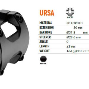 Satori URSA AICR 31.8mm Universal Cable Stem MTB Mountain Bike | Fitness Equipment Store