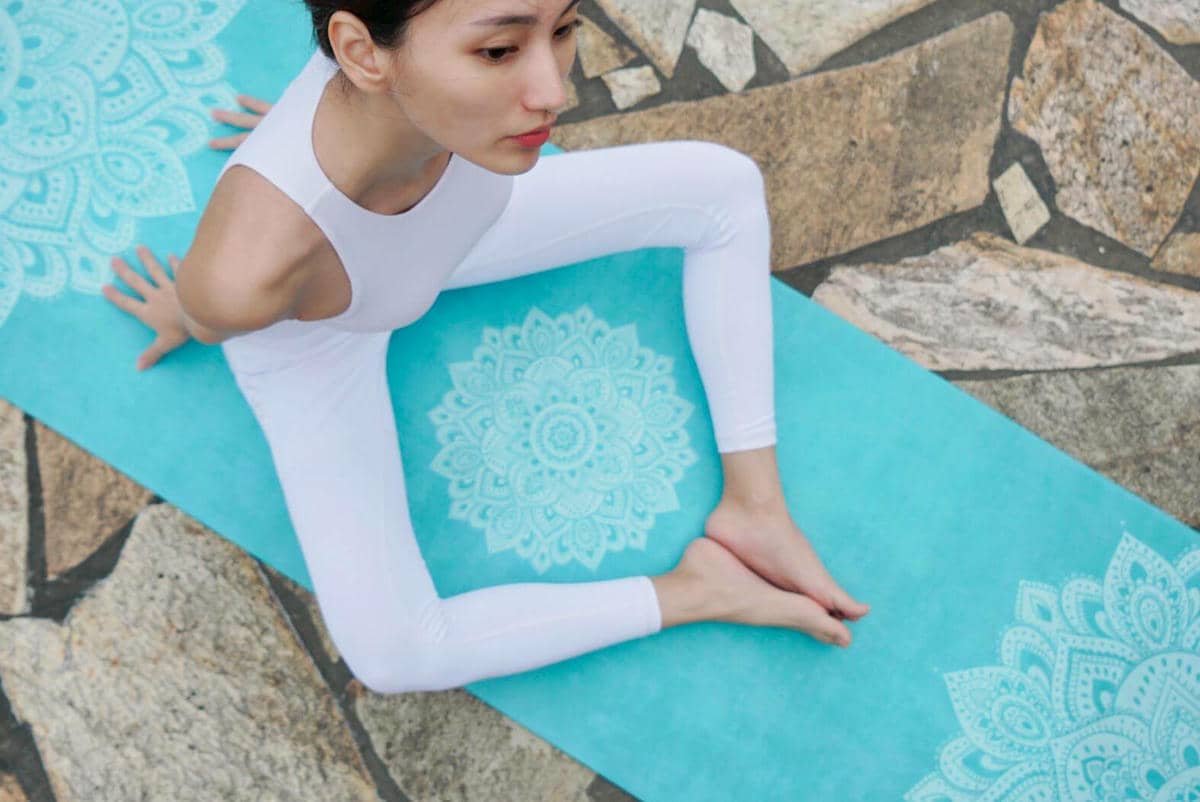 Yoga Design Lab Combo Yoga Mat 3.5mm Mandala Turquoise 2 Yoga Design Lab Combo Yoga Mat 3.5mm Mandala Turquoise - Image 2