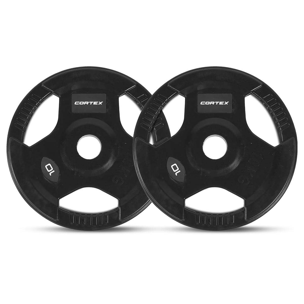 CORTEX 90kg Tri-Grip Olympic Plate Set 50mm 3 CORTEX 90kg Tri-Grip Olympic Plate Set 50mm - Image 3