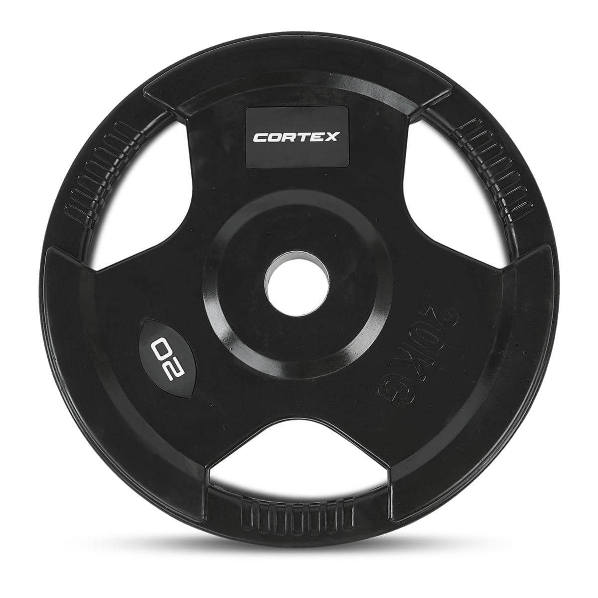 CORTEX 90kg Tri-Grip Olympic Plate Set 50mm 4 CORTEX 90kg Tri-Grip Olympic Plate Set 50mm - Image 4