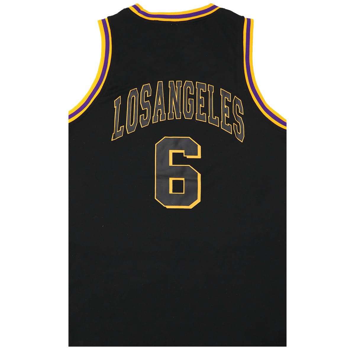 V474-555079-103423-01.jpg New Men's Basketball Jersey Sports T Shirt Tee Vest Tops Gym Chicago Los Angeles, Black - Los Angeles 6, S | Fitness Equipment Store