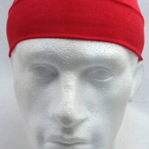 PLAIN HEADBAND Elastic Stretch Sports Yoga Hair Band Unisex 8cm Wide Wrap - Red | Fitness Equipment Store