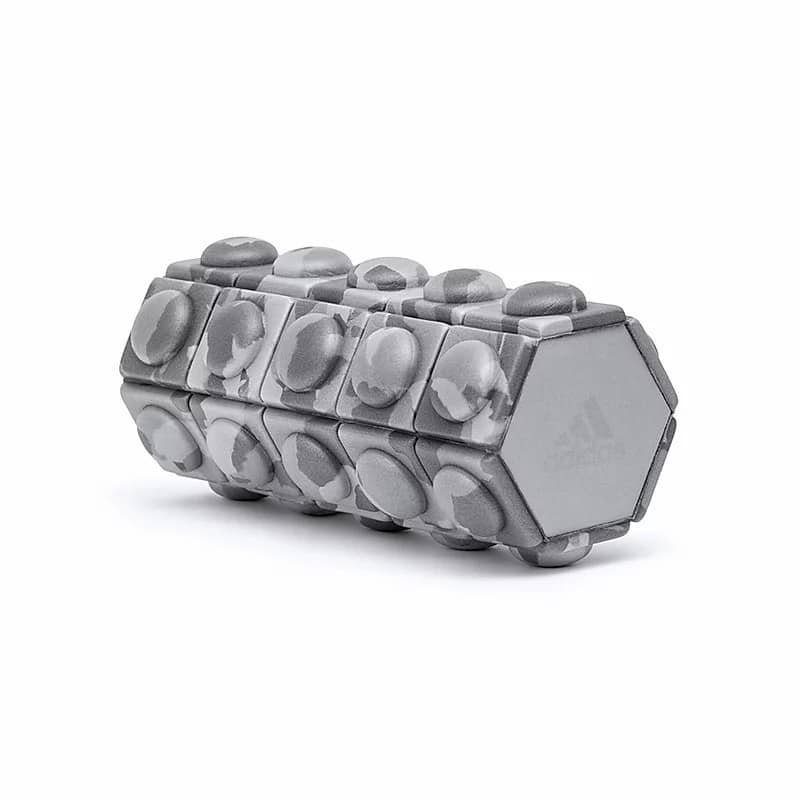 Adidas Mini Textured Foam Roller Recovery Gym Fitness Sport Physio - Grey Camo 2 Adidas Mini Textured Foam Roller Recovery Gym Fitness Sport Physio - Grey Camo - Image 2
