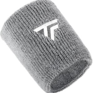 Tecnifibre Tennis XL Wristband Wrist Bands Sweatband Sport Squash Cotton - Silver | Fitness Equipment Store
