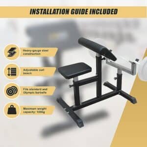 Preacher Curl Bench Weights Commercial Bicep Arms | Fitness Equipment Store