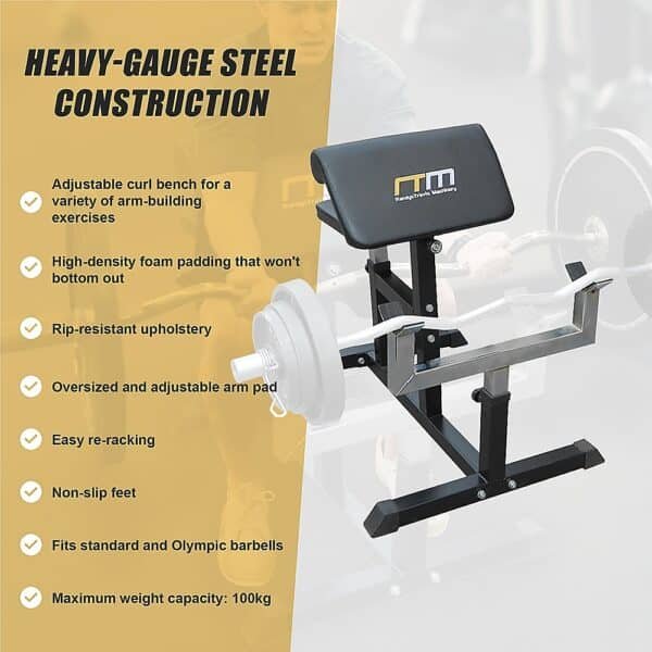 Preacher Curl Bench Weights Commercial Bicep Arms | Fitness Equipment Store