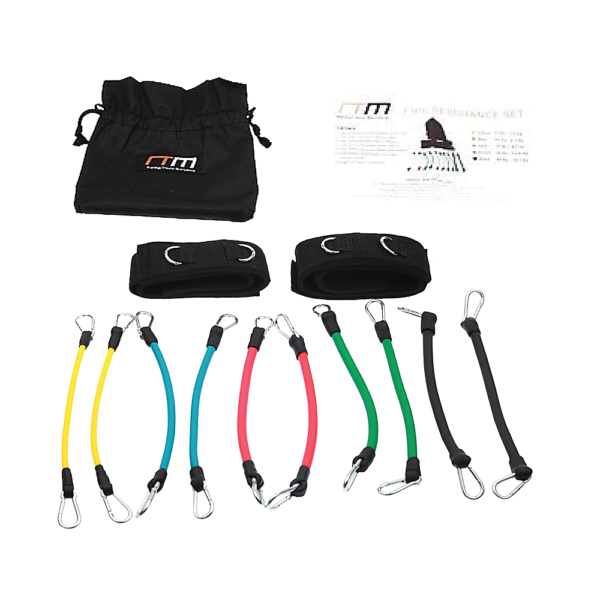 13PC Kinetic Fitness Exercise Resistance Leg Bands Tubes Set | Fitness Equipment Store