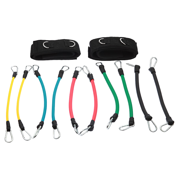 13PC Kinetic Fitness Exercise Resistance Leg Bands Tubes Set | Fitness Equipment Store