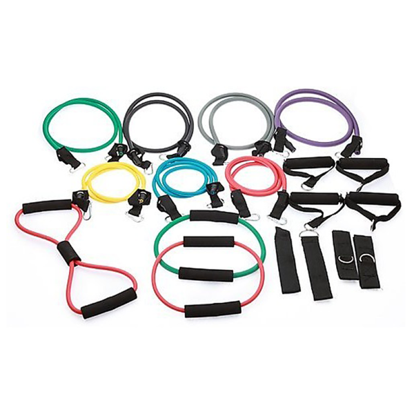 19PC Resistance Exercise Fitness Bands Tubes Kit Yoga Set | Fitness Equipment Store