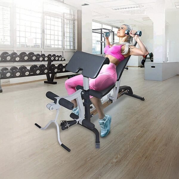 FID Flat Incline Decline Bench Press w/ Leg Extension | Fitness Equipment Store