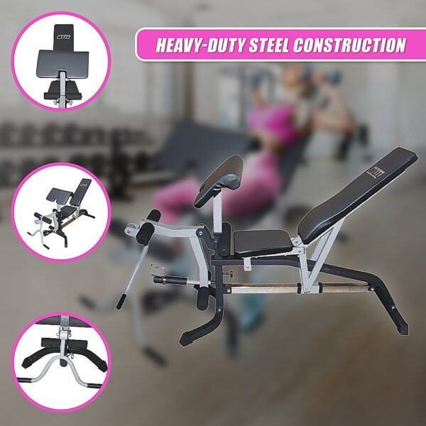FID Flat Incline Decline Bench Press w/ Leg Extension | Fitness Equipment Store