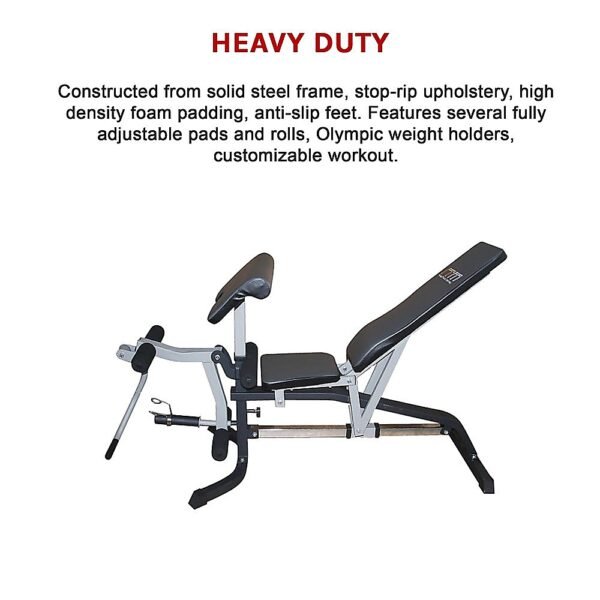 FID Flat Incline Decline Bench Press w/ Leg Extension | Fitness Equipment Store