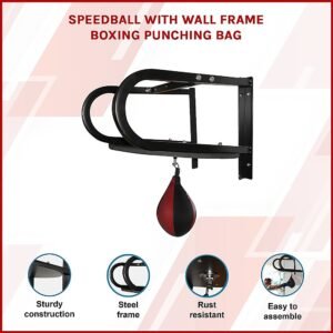 Speedball with Wall Frame Boxing Punching Bag | Fitness Equipment Store