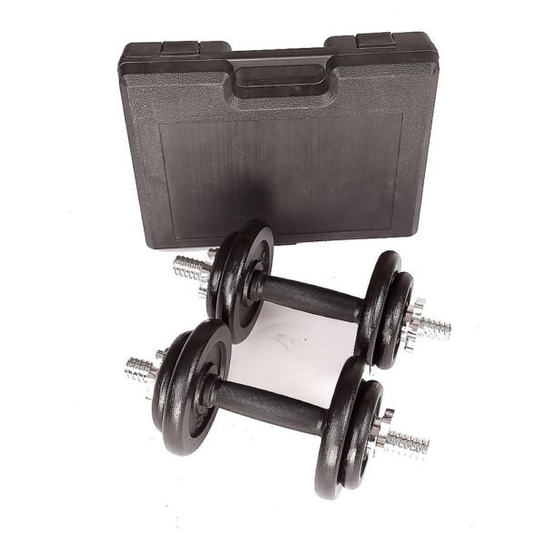 20kg Black Dumbbell Set with Carrying Case | Fitness Equipment Store