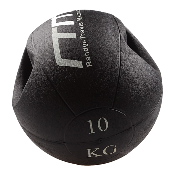 10kg Double-Handled Rubber Medicine Core Ball | Fitness Equipment Store