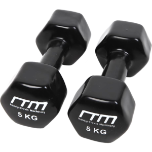 5kg Dumbbells Pair PVC Hand Weights Rubber Coated | Fitness Equipment Store