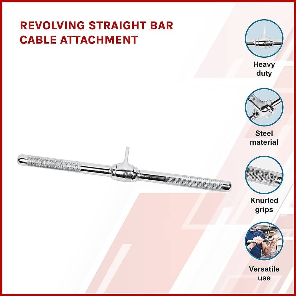 Revolving Straight Bar Cable Attachment 3 Revolving Straight Bar Cable Attachment - Image 3