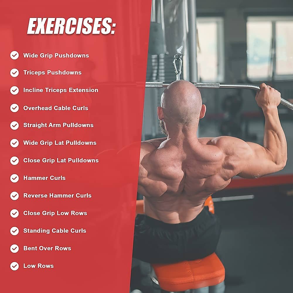 48" Lat Pulldown Bar Cable Attachment 9 48" Lat Pulldown Bar Cable Attachment - Image 9