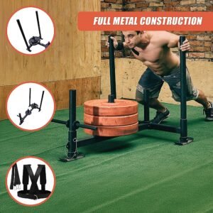 Heavy Duty Gym Sled with Harness | Fitness Equipment Store