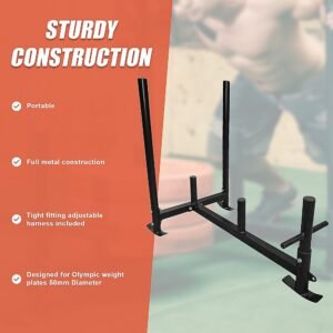 Heavy Duty Gym Sled with Harness | Fitness Equipment Store