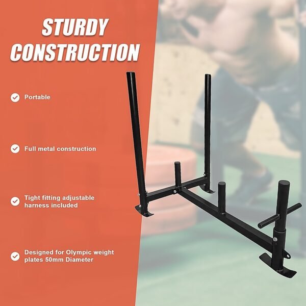 Heavy Duty Gym Sled with Harness | Fitness Equipment Store