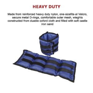 5kg Adjustable Ankle/Wrist Weight Straps | Fitness Equipment Store