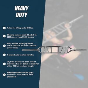 Olympic Swiss Bar Specialty Barbell | Fitness Equipment Store