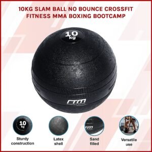 10kg Slam Ball No Bounce Crossfit Fitness MMA Boxing BootCamp | Fitness Equipment Store