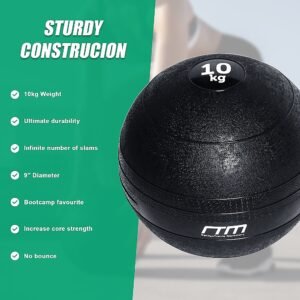 10kg Slam Ball No Bounce Crossfit Fitness MMA Boxing BootCamp | Fitness Equipment Store