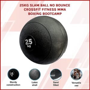 25kg Slam Ball No Bounce Crossfit Fitness MMA Boxing BootCamp | Fitness Equipment Store