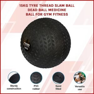 15kg Tyre Thread Slam Ball Dead Ball Medicine Ball for Gym Fitness | Fitness Equipment Store