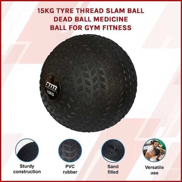 15kg Tyre Thread Slam Ball Dead Ball Medicine Ball for Gym Fitness | Fitness Equipment Store