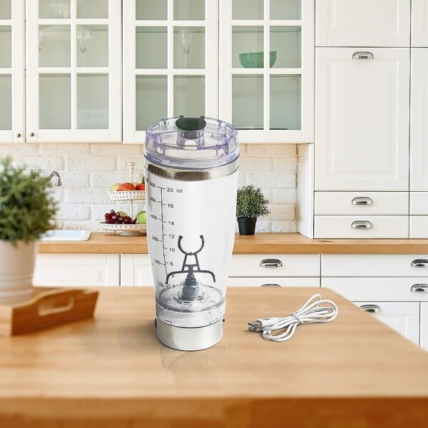600ml Electric Smart Portable Blender Protein Shaker Detachable Mixer Cup Bottle | Fitness Equipment Store