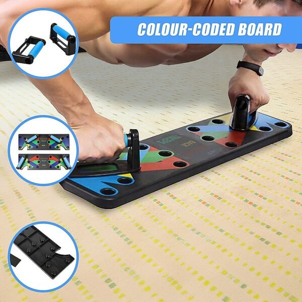 9 in 1 Push Up Board Yoga Bands Fitness Workout Train Gym Exercise Pushup Stand | Fitness Equipment Store