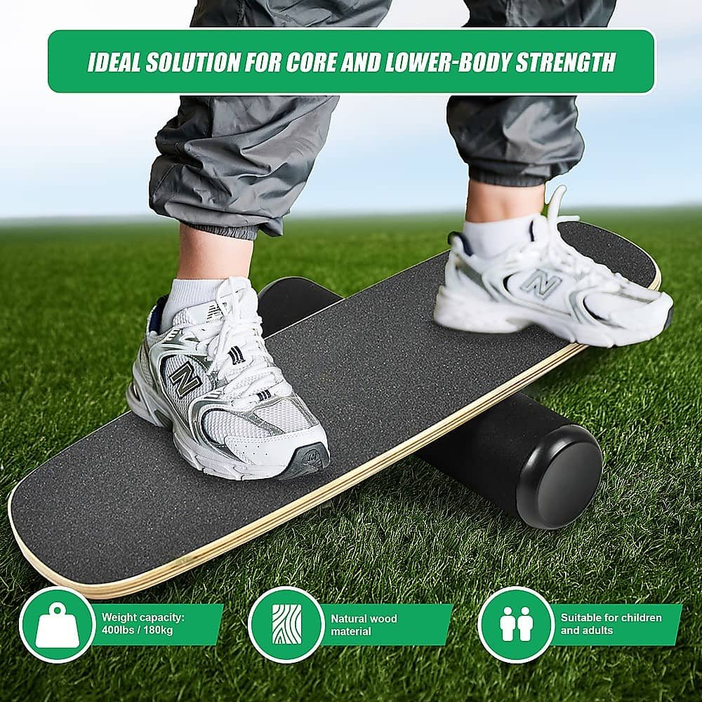 Balance Board Trainer with Stopper Wobble Roller 9 Balance Board Trainer with Stopper Wobble Roller - Image 9