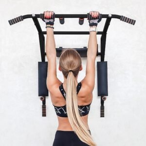 Heavy Duty Wall Mounted Power Station - Knee Raise - Pull Up - Chin Up -Dips Bar | Fitness Equipment Store