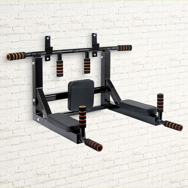 Heavy Duty Wall Mounted Power Station - Knee Raise - Pull Up - Chin Up -Dips Bar | Fitness Equipment Store