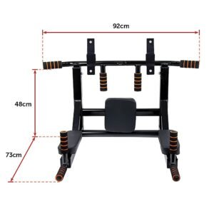 Heavy Duty Wall Mounted Power Station - Knee Raise - Pull Up - Chin Up -Dips Bar | Fitness Equipment Store