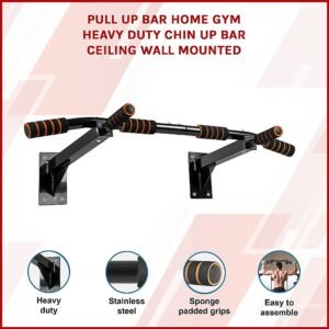 Pull Up Bar Home Gym Heavy Duty Chin Up Bar Ceiling Wall Mounted | Fitness Equipment Store