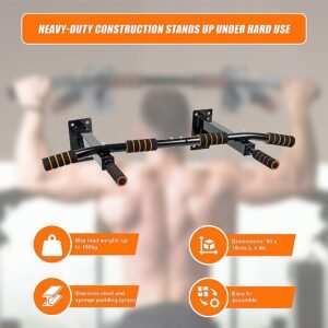 Pull Up Bar Home Gym Heavy Duty Chin Up Bar Ceiling Wall Mounted | Fitness Equipment Store