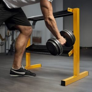 2 Tier Dumbbell Rack for Dumbbell Weights Storage | Fitness Equipment Store