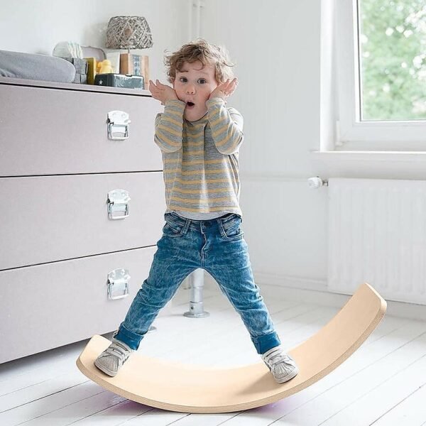 Balance Board Beam Seesaw Wooden Child Kids Adult Yoga | Fitness Equipment Store