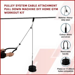 Pulley System Cable Attachment Pull Down Machine DIY Home Gym Workout Kit | Fitness Equipment Store