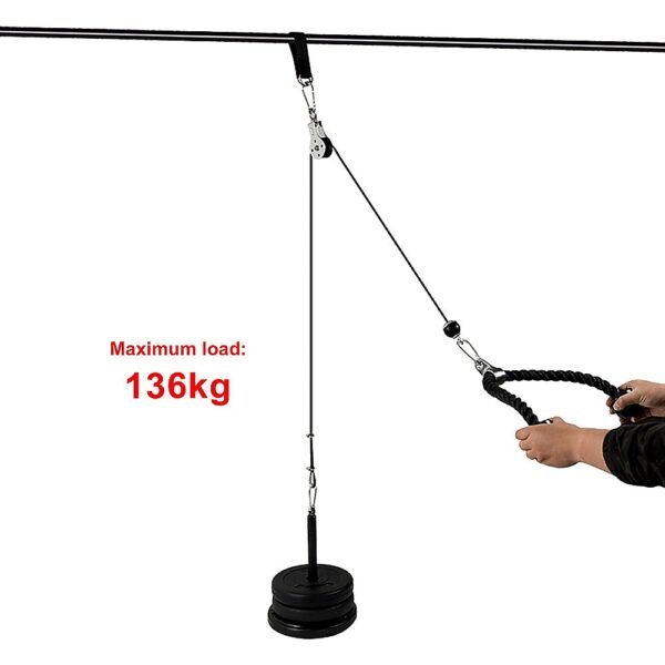 Pulley System Cable Attachment Pull Down Machine DIY Home Gym Workout Kit | Fitness Equipment Store