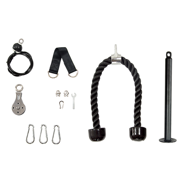Pulley System Cable Attachment Pull Down Machine DIY Home Gym Workout Kit | Fitness Equipment Store
